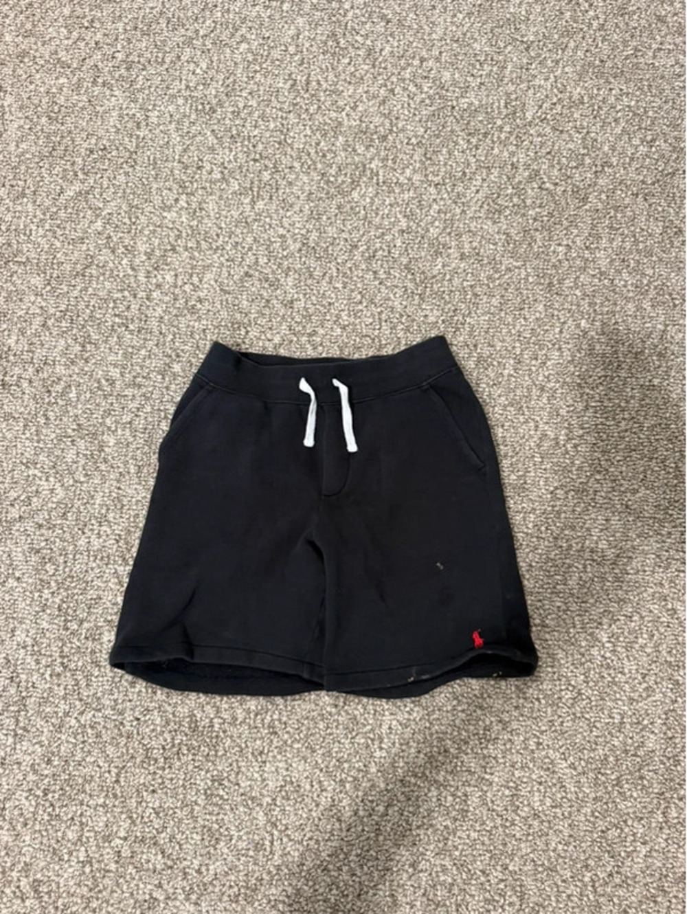 Polo Ralph Lauren Kids Black Fleece Shorts Size M 10-12